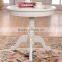 Living room furniture Ivory white low height round coffee table