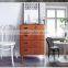 wooden thonet dining chair with cushion