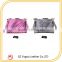 Korea Woven Hand Clutch Bag PU Handicraft Clutch Bag Metal Frame