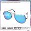 High quality mirror aviator metal material sunglasses