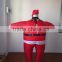 DJ-CO-120 Adult Chub Santa Inflatable Blow Up Color Full Body Christmas Costume Jumpsuit