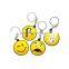 factory wholesale emoji face shape rubber creative gifts PVC souvenir custom keychain