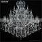 3 Layers Chrome Wrought Iron Metal Large Modern Chandeliers for Living Room, Lounge, Foyer MD051 L28