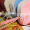 Promotion Double Zippers Canvas Coin Corter Purse With Handle