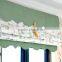Custom linen and cotton pleated shade roman blind/curtains