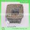Rectangular willow storage basket for decoration