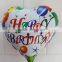 24'' bowknot heart mylar balloon print happy birthday day foil balloon