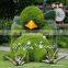 hot sell factory price artificial green sculptures topiary grass sculptures