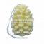 green wax led artificial pinecone candle