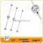 Fashion stainless steel industrial long barbell ear stud