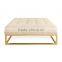 Stainless Steel Tufted Ottoman OT-830