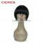New style wholesale cheap price remy indian human hair short bob full lace wig with bangs for black women