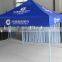 Steel frame tent in blue