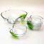 HOT!!! New design 5 pcs colored glass salad bowl set wholesale