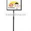 A3 Metal Round Base Telescopic Pole Restaurant Menu Display Stands