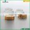 20/30ml colord glass cosmetic face cream jar with gold cap