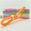 Factory price candy led usb cable,transparent jelly usb cable for iphone and Android