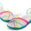 2015 wholesale women 7 colors shoes summer wedge heel jelly sandals