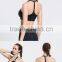 2016 New arrival ladies transparent Black & mesh gym yoga & sports wear bra