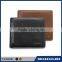 Sewing thead genuine leather wallte men card wallet