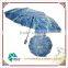 Wholesale black metal 3D pattern art folding umbrella