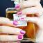 Wholesale custom purple glitter nail polish sticker sexy long nail strips nail art supplier