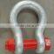 M4 electric galvanized carbon steel bow shackle