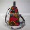 Leather And African Printed Wax Fabric Handbag