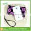 High quality classical flower custom cosmetic purses new arrive fashion polyester small bag travel zipper pouch