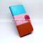 Two Tone Stripes Leather Side Flip Stand for HTC ONE E9+,Cover for HTC ONE E9
