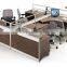 2016 Liansheng call center design modular 4 person workstation