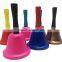 Metal hand bell with wooden handle in custom color for celebration