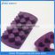purple silicone custom heart ice mold
