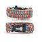 new weave 550 paracord survival bracelet,paracord bracelet with fire starter
