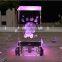 3d Laser Engraved Crystal Doraemon Cube with LED light base ,3d laser crystal cube Doraemon