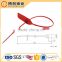 Pull tight non-return high security plastic seal