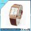 New arrival business casual fashion square quartz couples watches