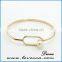 Gemstone Latest design zinc alloy metal women fashion bangle bracelet