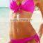 Sexy pure color triangle fission bikini