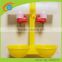 Hot sale birdsitter automatic PVC pipe double nipple drinker with drip cup for chicken