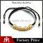 Fashion womens beaded rope bracelet High quality crystal bangle jewelry