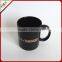 14oz black thermochromic ceramic hot mug ceramic coffee cup