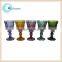 heavy thick stem wine glass square wine glass