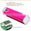 famous brand lipstick blue & pink lcd power bank for cellphone