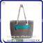 Denim Shoulder Bag With Zipper Pocket