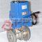 DIN wog explosion-proof flange electric actuator ball valve on/off