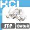 Fast Installation RJ-45 Category 6A Shielded Die-Cast Keystone Jack (8P8C Connector)