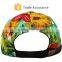 Blank Flower Fabric 5 Panel Hat Custom 100% Cotton Hat Wholesale