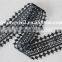 2016 5cm wide new design black lace trim polyester lace trim indian lace embroidery fabric