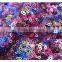 African Sequins Dresses Multicoloured Disordered Sequin Stretch Lace Fabric in Stock
